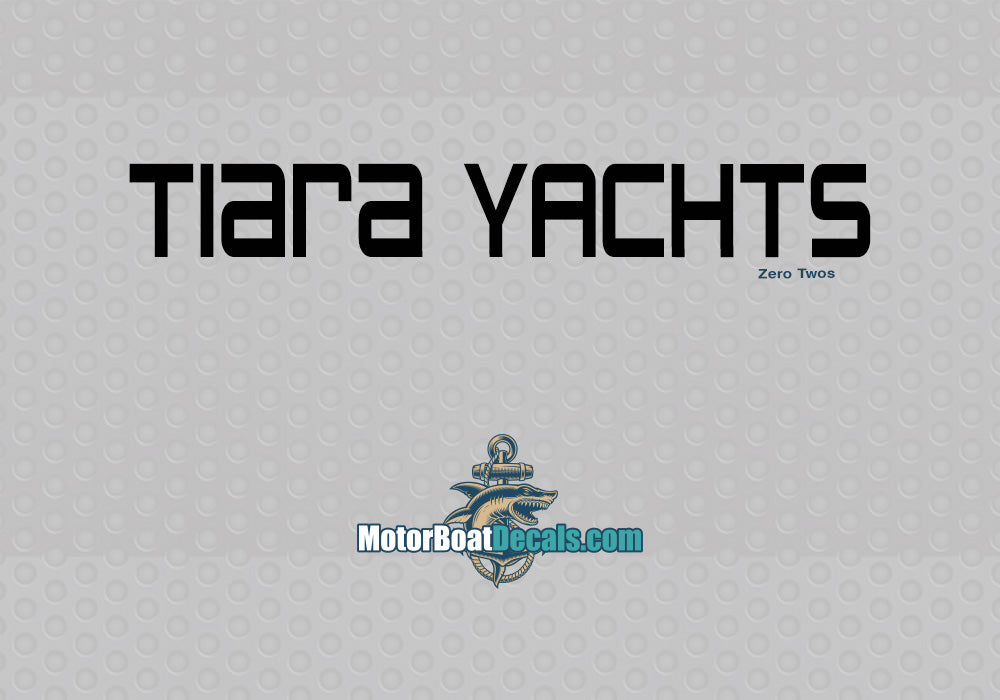 Tiara Yachts Manufacturer Style Decal