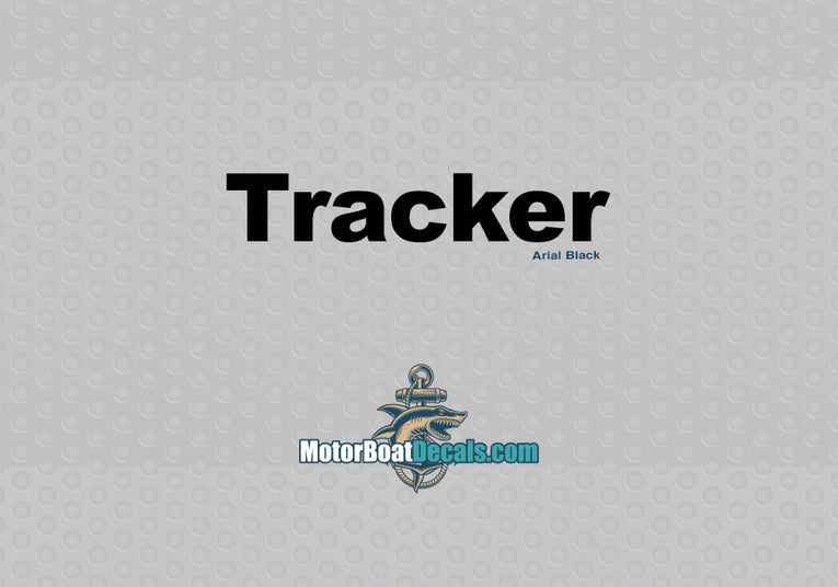 Tracker Manufacturer Style Decal