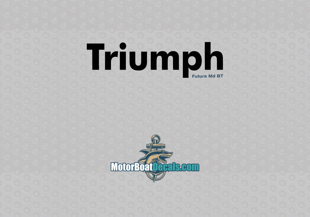 Triumph Manufacturer Style Decal