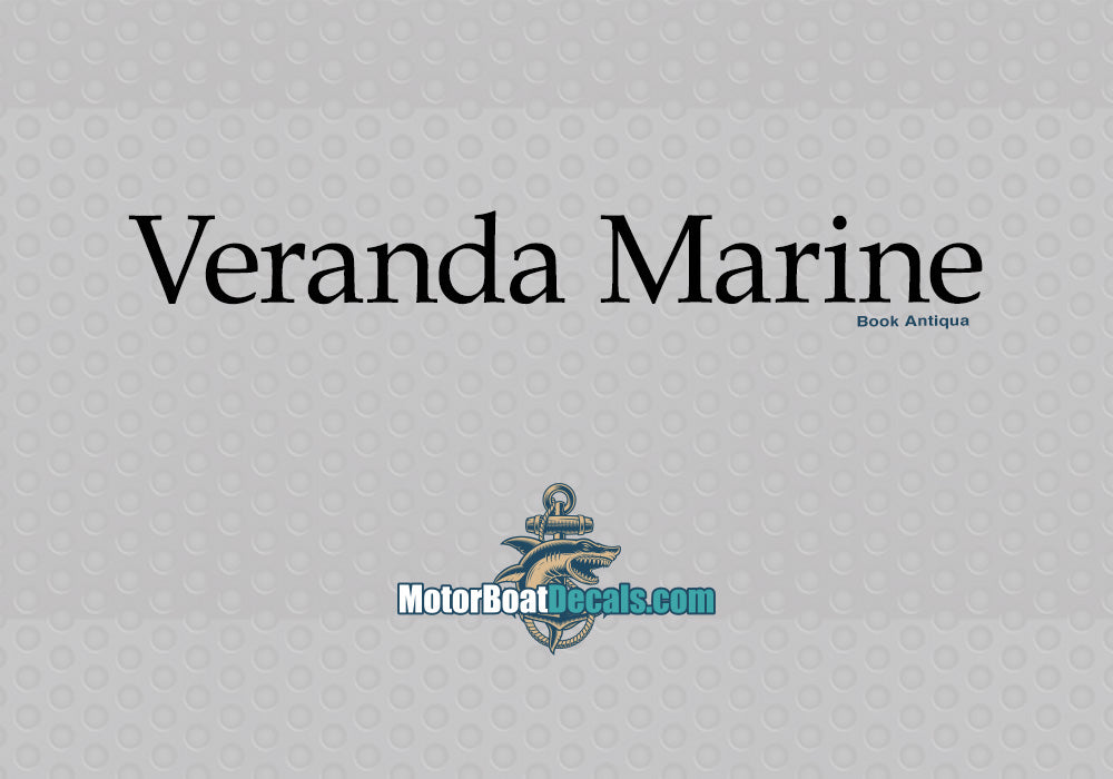 Veranda Marine Manufacturer Style Decal