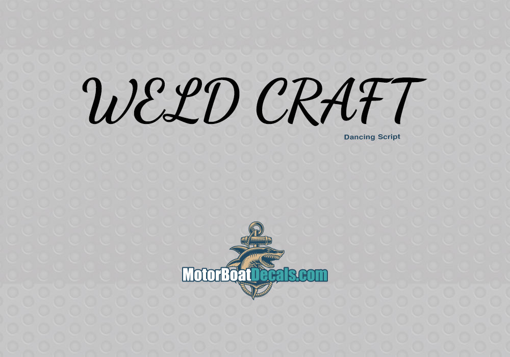 Weld Craft Manufacturer Style Decal