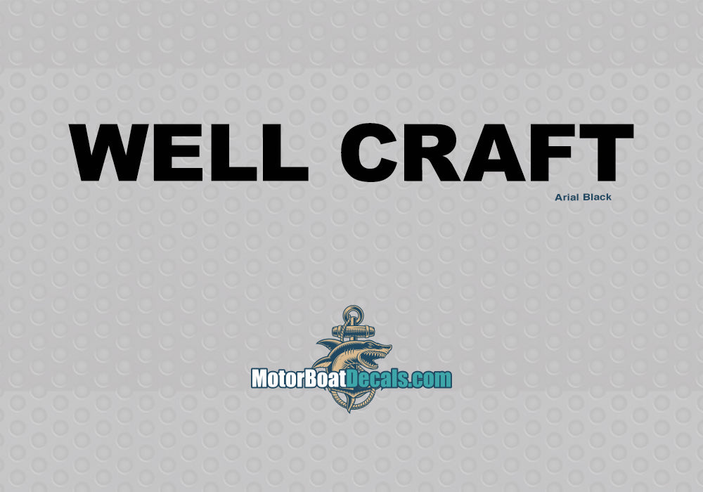 Well Craft Manufacturer Style Decal